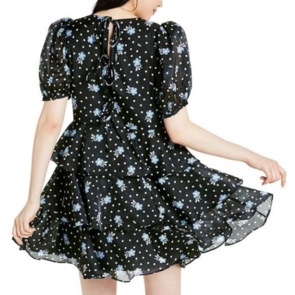 Sandy Liang for Target Limited Edition Floral Ruffle Tiered Mini Dress - Picture 1 of 5